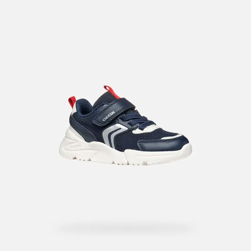 GEOX Scarpe Loftus Bambino Blu Navy/rosso miniatura 2
