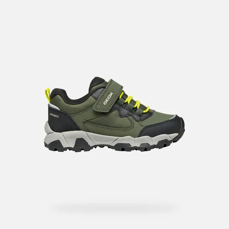 GEOX Scarpe Magnetar Abx Junior Verde Militare/lime