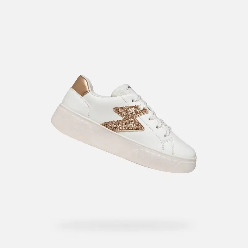 Scarpe Mikiroshi Bambina Bianco/oro Rosa miniatura 2