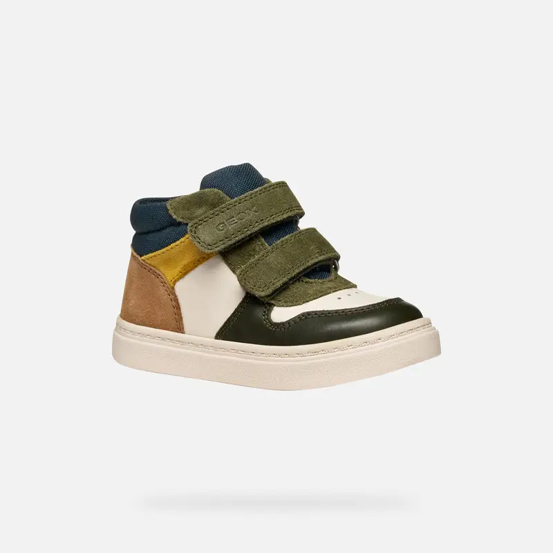 GEOX Scarpe Nashik Bimbo Avorio Chiaro/verde Scuro miniatura 2
