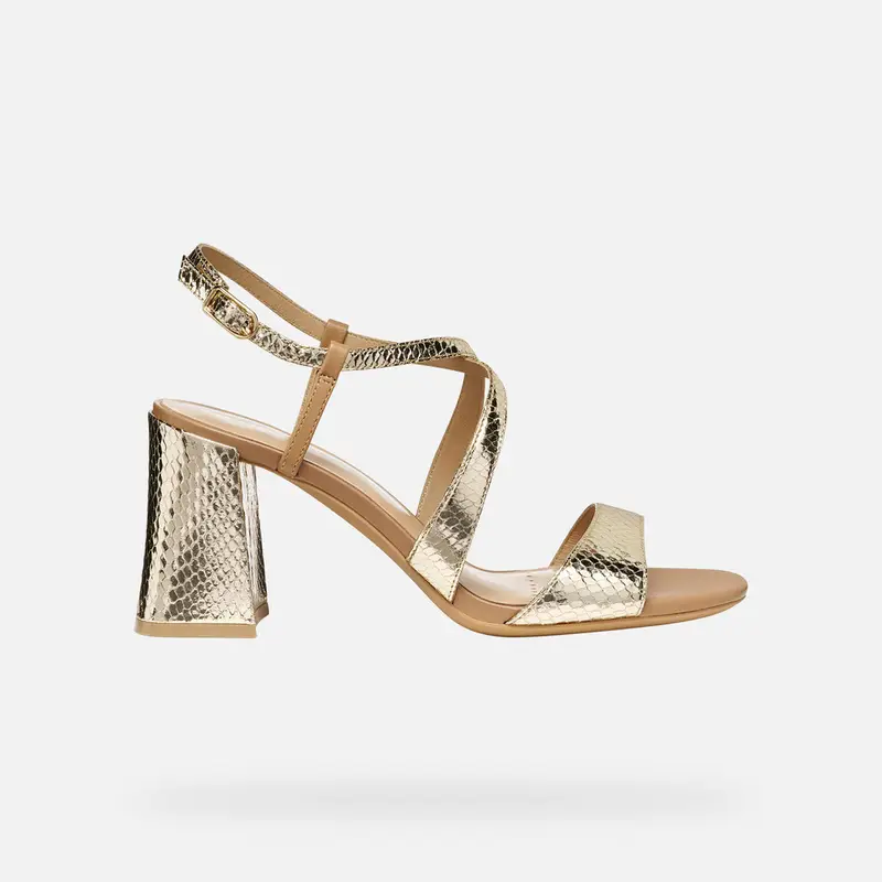 Scarpe New Eraklia 80 T01 Donna Oro Chiaro/beige