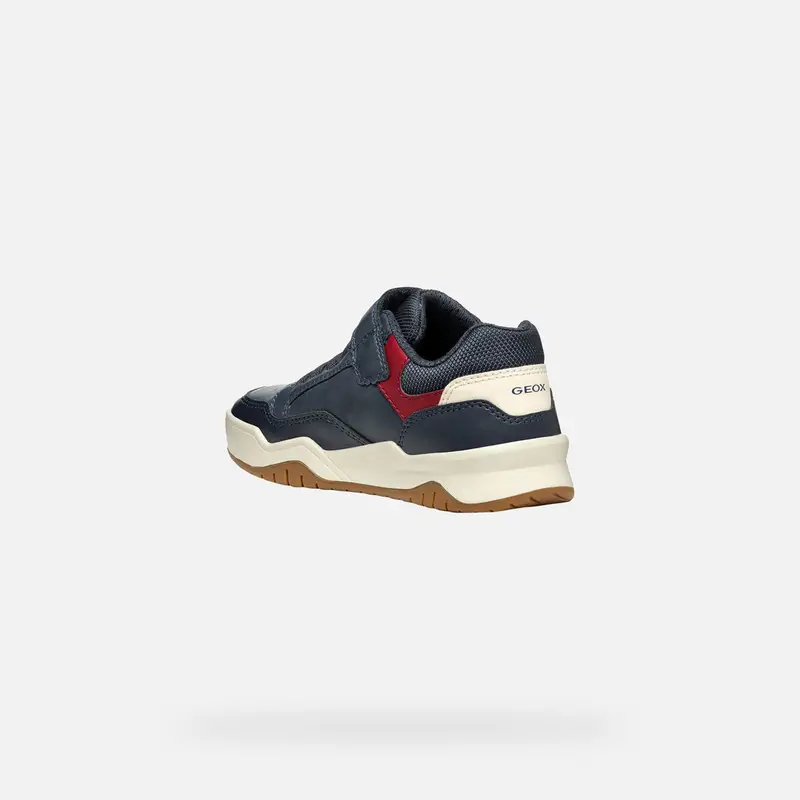 GEOX Scarpe Perth Bambino Blu Navy/rosso Scuro miniatura 3