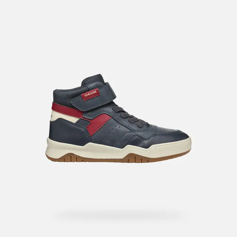 GEOX Scarpe Perth Bambino Blu Navy/rosso Scuro
