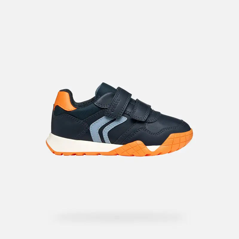 GEOX Scarpe Rann-e Bambino Blu Navy/arancione