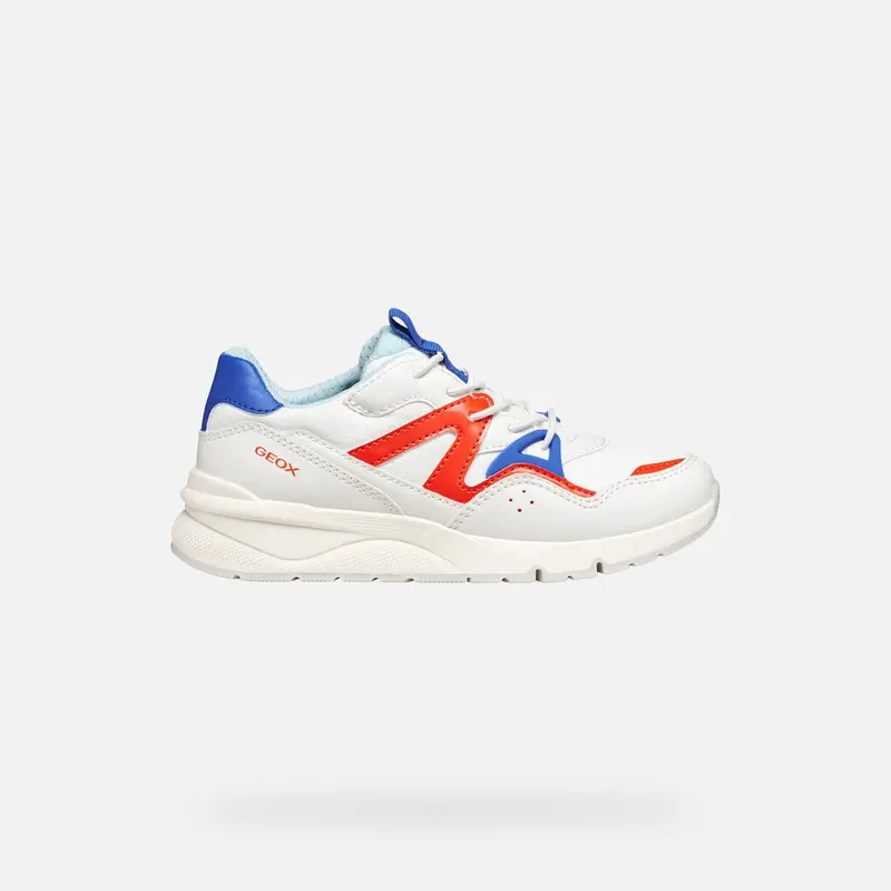 GEOX Scarpe Rooner Bambino Bianco/rosso