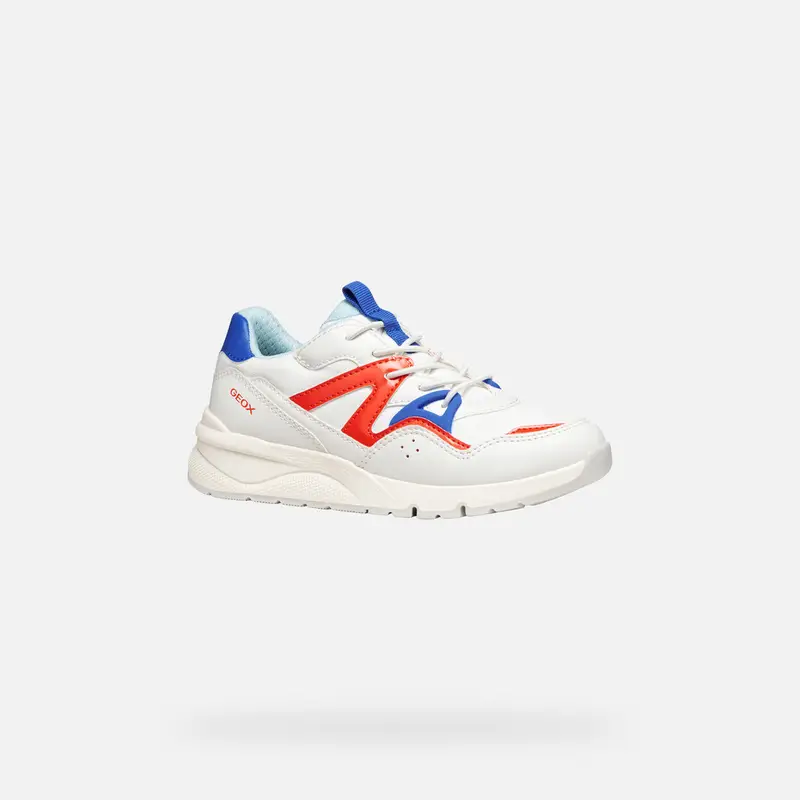GEOX Scarpe Rooner Bambino Bianco/rosso miniatura 2