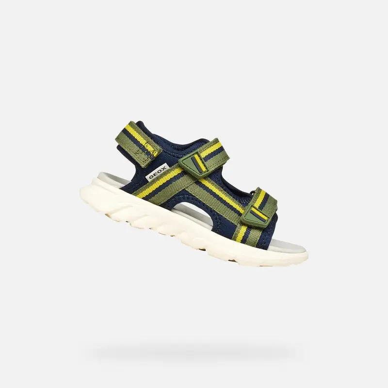 Scarpe Sandal Airadyum Bambino Verde Militare/blu Navy miniatura 2