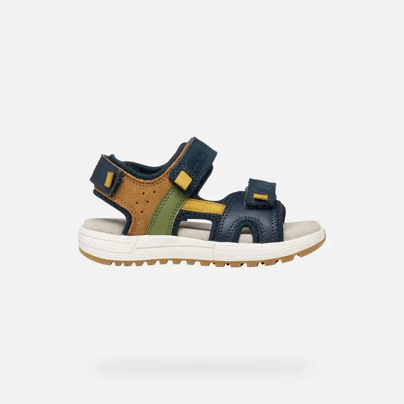 Scarpe Sandal Alben Bambino Blu Navy/ocra