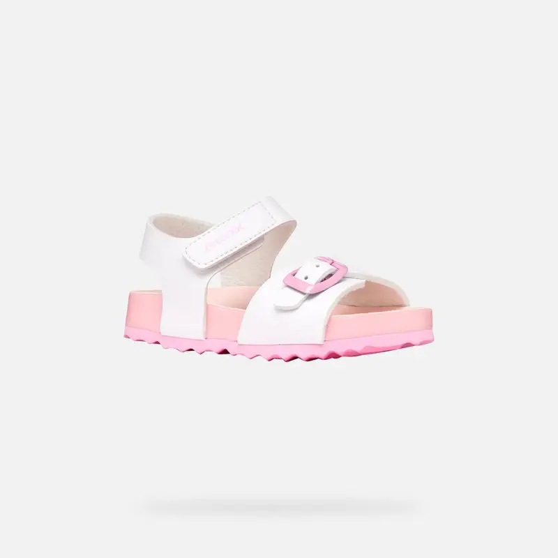 Scarpe Sandal Chalki Bimba Bianco/rosa miniatura 3