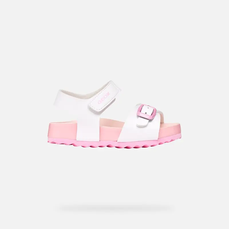 Scarpe Sandal Chalki Bimba Bianco/rosa