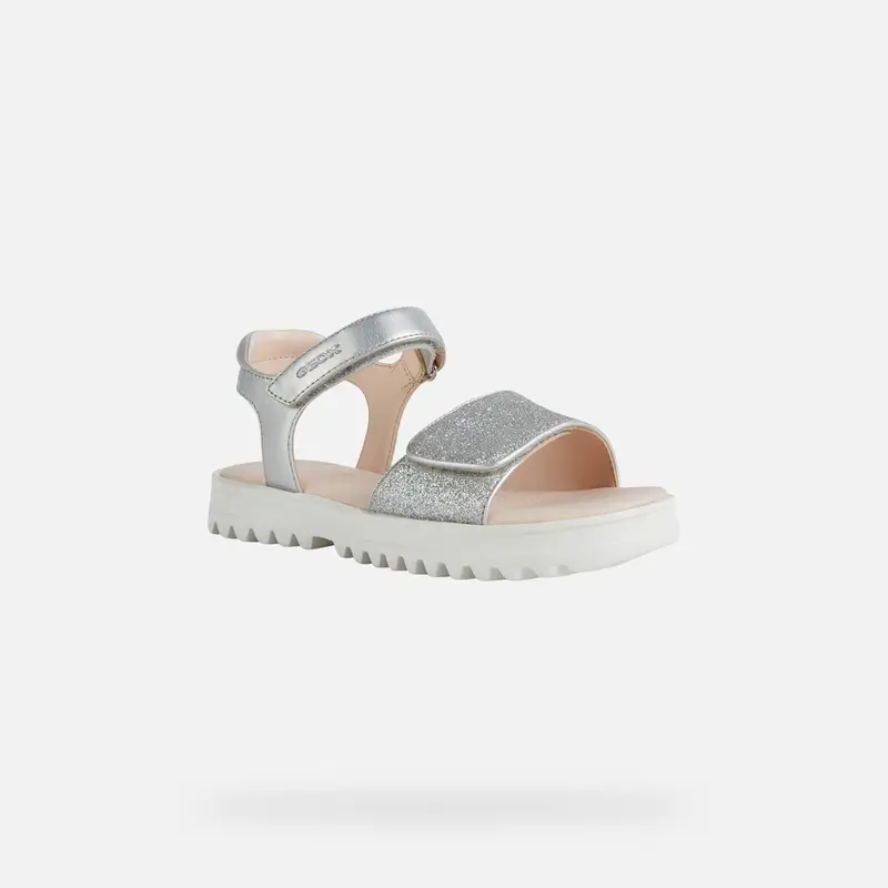 Scarpe Sandal Coralie Bambina Argento miniatura 3