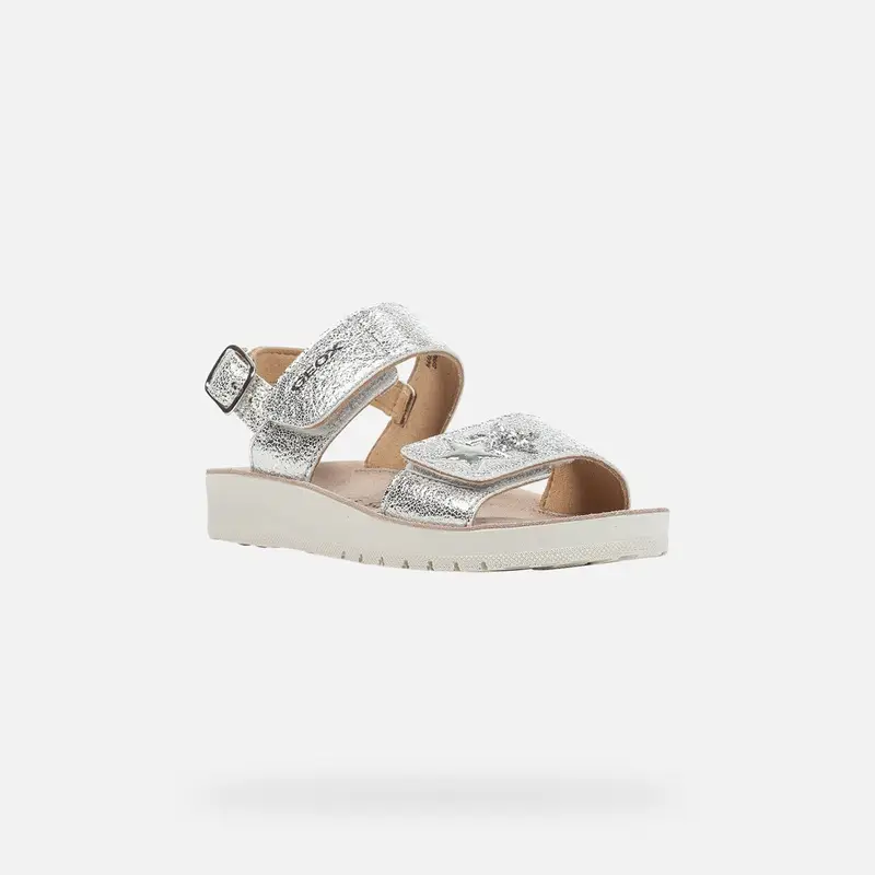 Scarpe Sandal Costarei Bambina Argento miniatura 3