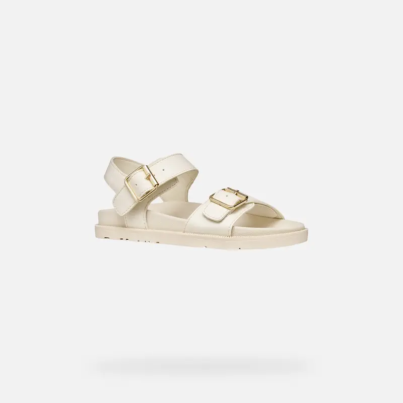 Scarpe Sandal Foammentera Bambina Avorio Chiaro miniatura 3