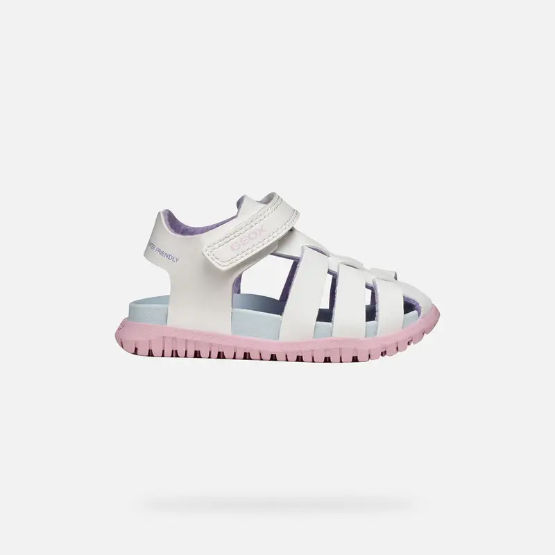 Scarpe Sandal Fusbetto Baby Bianco/rosa