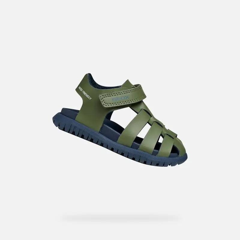 Scarpe Sandal Fusbetto Baby Verde Salvia/blu Navy miniatura 2