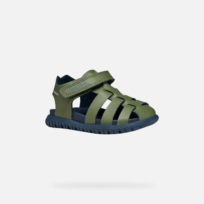Scarpe Sandal Fusbetto Baby Verde Salvia/blu Navy miniatura 3