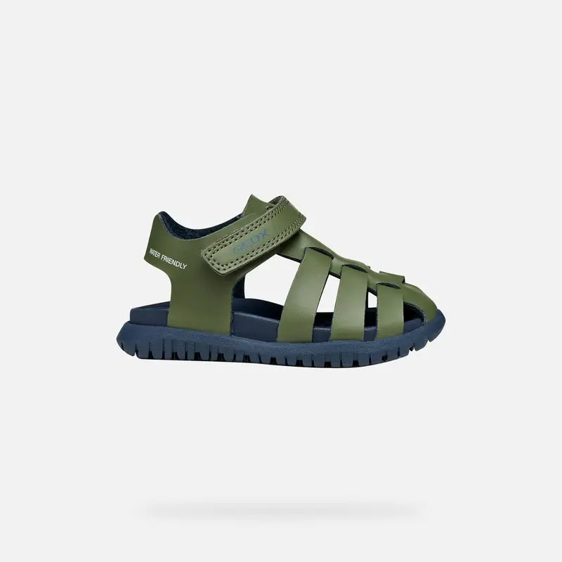 Scarpe Sandal Fusbetto Baby Verde Salvia/blu Navy