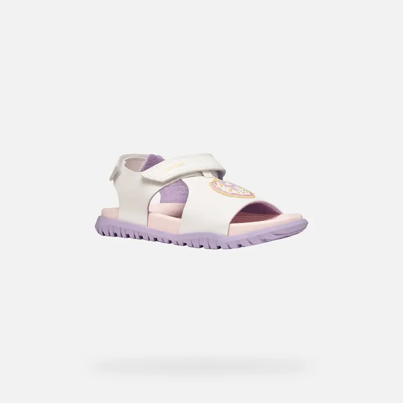 Scarpe Sandal Fusbetto Bambina Bianco/lilla miniatura 3