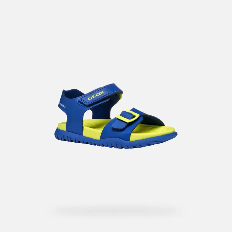 GEOX Scarpe Sandal Fusbetto Junior Royal Blu/giallo Fluo miniatura 2