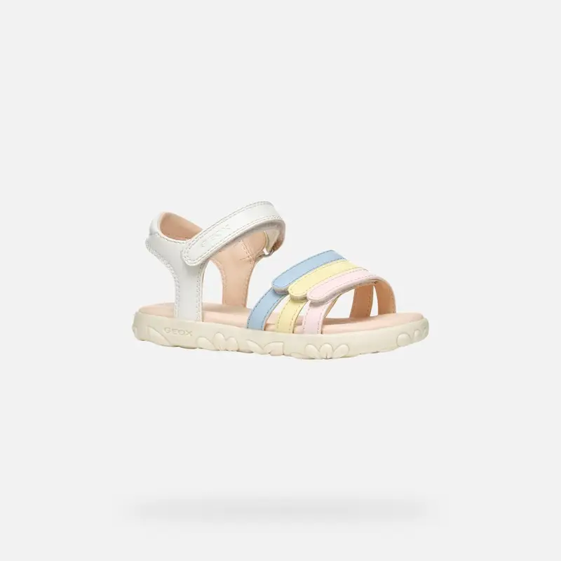 Scarpe Sandal Haiti Bambina Bianco/multicolore miniatura 3