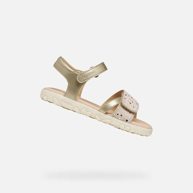 Scarpe Sandal Haiti Bambina Oro Chiaro miniatura 2