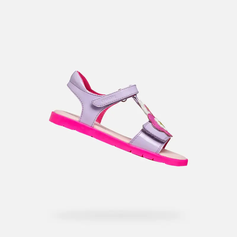 Scarpe Sandal Joyfoot Bambina Lilla/fucsia Fluo miniatura 2