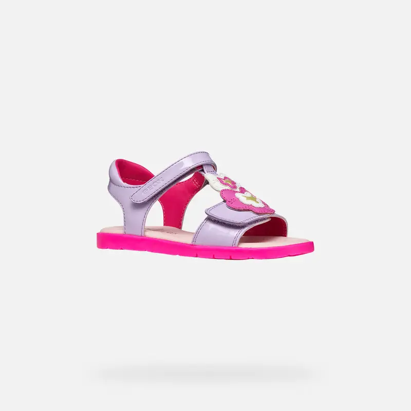 Scarpe Sandal Joyfoot Bambina Lilla/fucsia Fluo miniatura 3