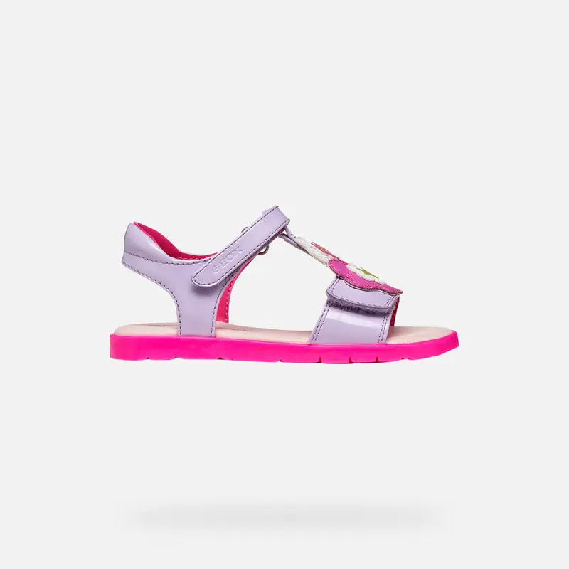 Scarpe Sandal Joyfoot Bambina Lilla/fucsia Fluo