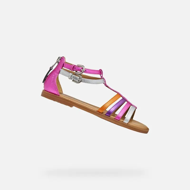 Scarpe Sandal Karly Bambina Fucsia/argento miniatura 2