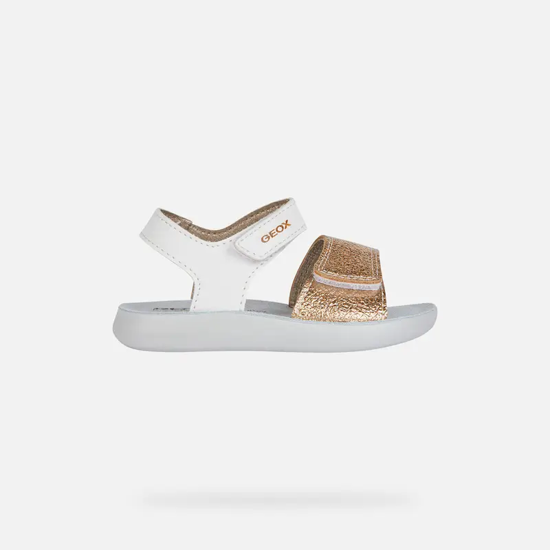 Scarpe Sandal Lightfloppy Bimba Bianco/oro