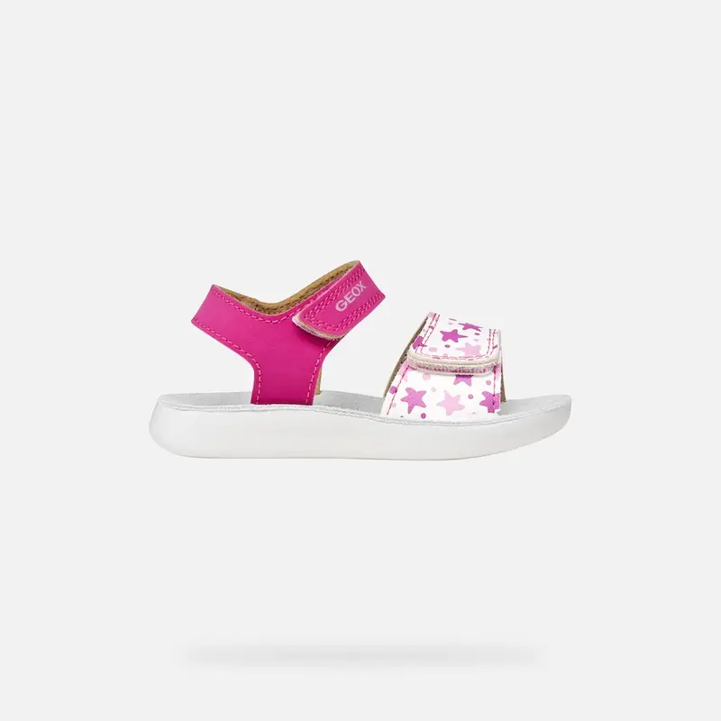 Scarpe Sandal Lightfloppy Bimba Fucsia/bianco
