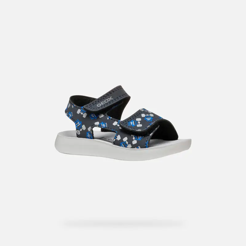 GEOX Scarpe Sandal Lightfloppy Bimbo Blu Navy/royal Blu miniatura 2