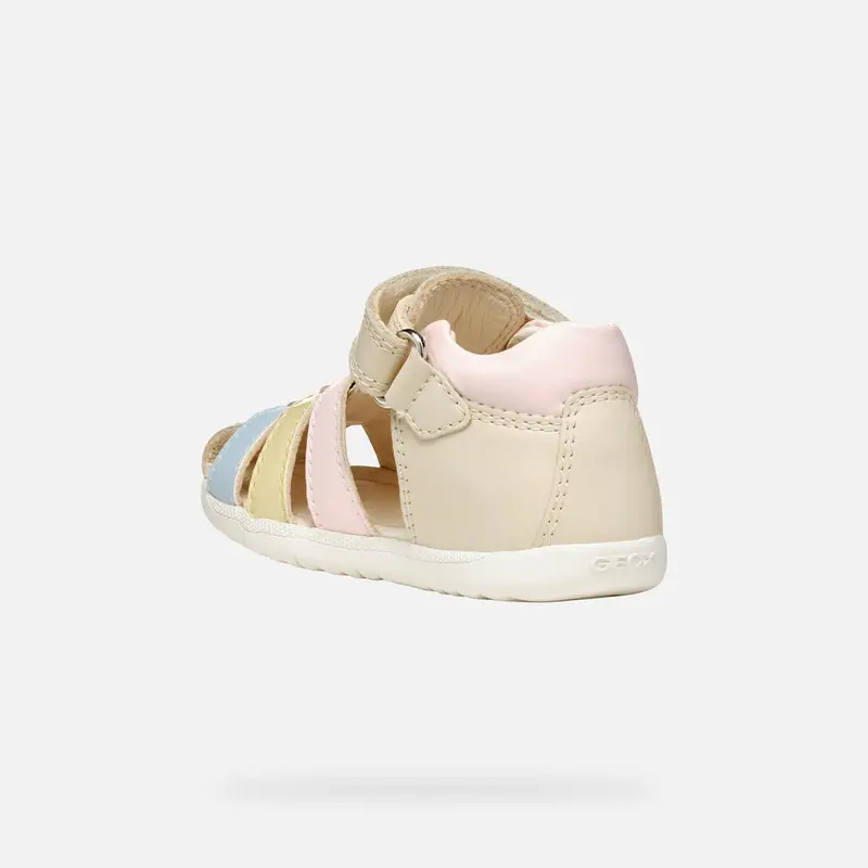 GEOX Scarpe Sandal Macchia Neonata Avorio Chiaro/giallo Chiaro miniatura 3