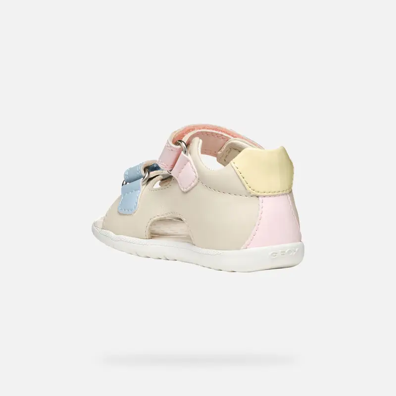 GEOX Scarpe Sandal Macchia Neonata Avorio Chiaro/giallo Chiaro miniatura 3