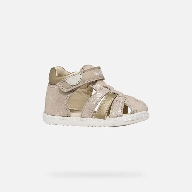 Scarpe Sandal Macchia Neonata Beige/platino miniatura 3
