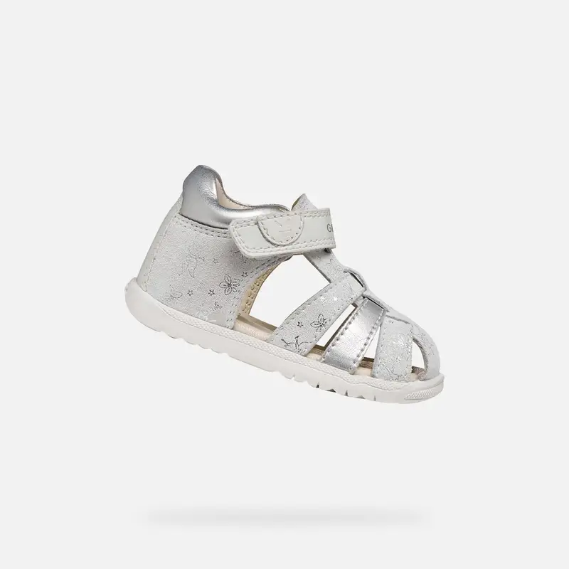 Scarpe Sandal Macchia Neonata Bianco/argento miniatura 2