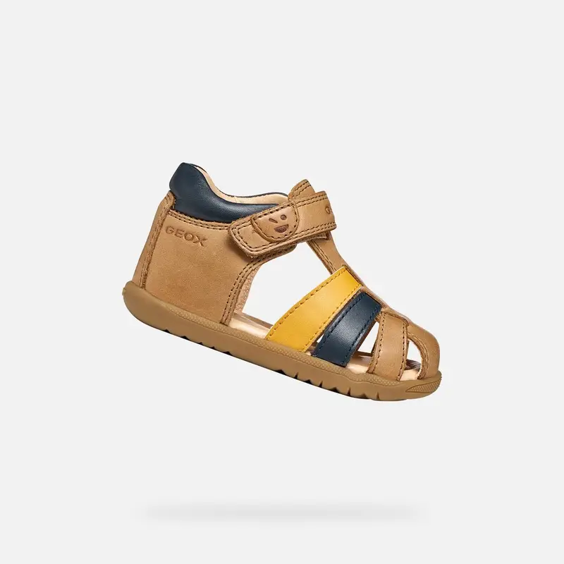 Scarpe Sandal Macchia Neonato Whisky/blu Navy miniatura 2