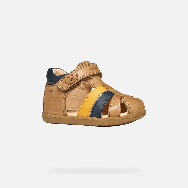 Scarpe Sandal Macchia Neonato Whisky/blu Navy miniatura 3