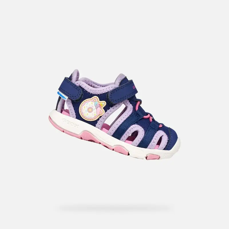Scarpe Sandal Multy Bimba Blu Navy/lilla miniatura 2