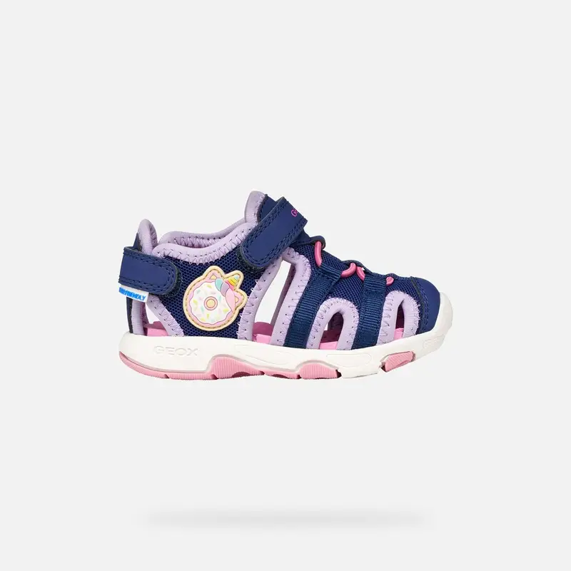 Scarpe Sandal Multy Bimba Blu Navy/lilla