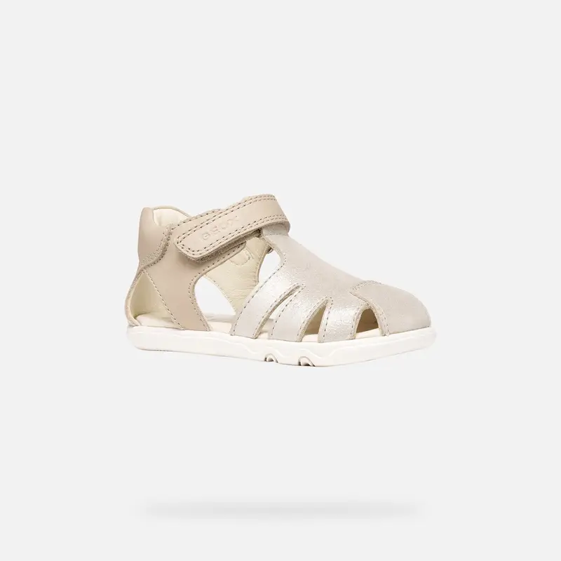 Scarpe Sandal Steppieup Bimba Beige miniatura 3