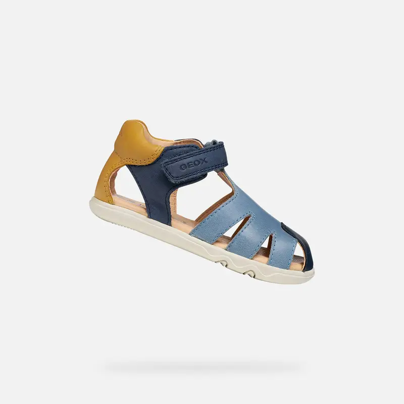 Scarpe Sandal Steppieup Bimbo Blu Navy/ocra miniatura 2