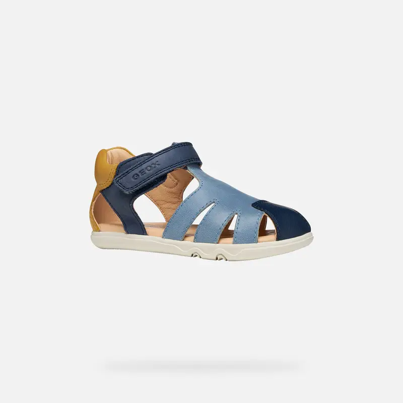 Scarpe Sandal Steppieup Bimbo Blu Navy/ocra miniatura 3