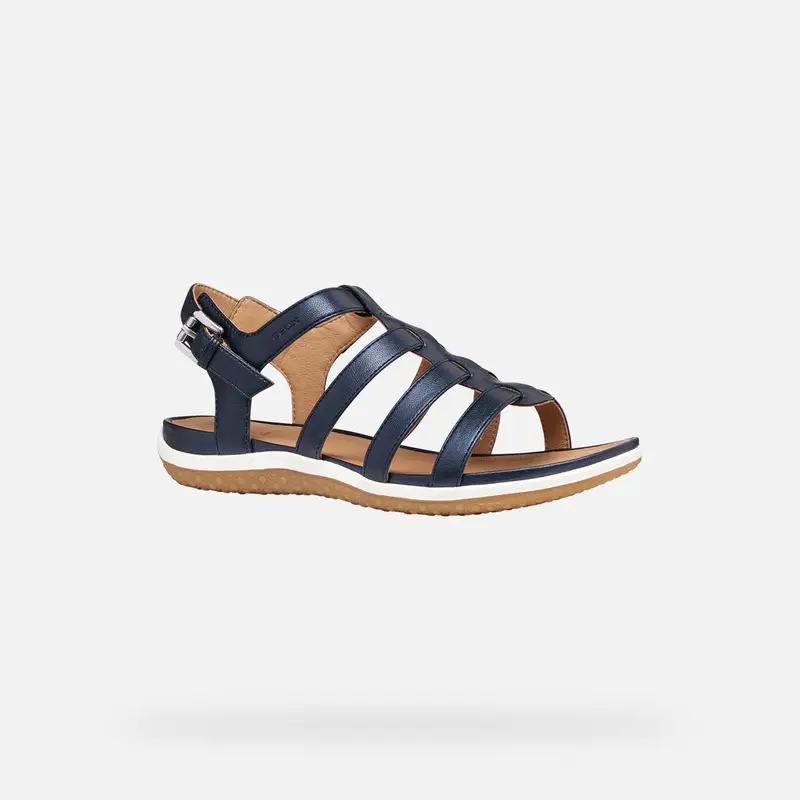 Scarpe Sandal Vega Donna Denim Scuro miniatura 3