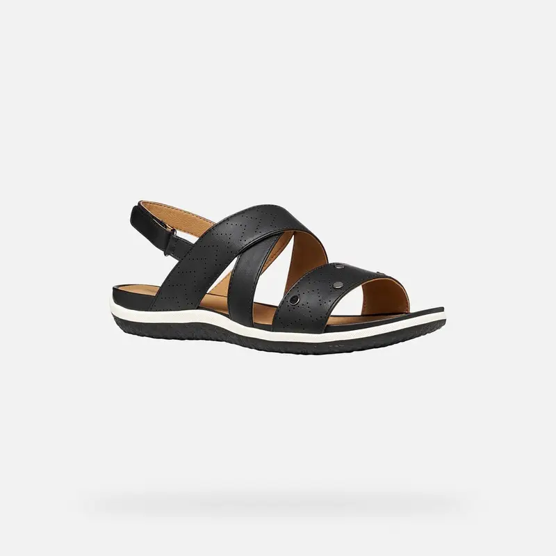 Scarpe Sandal Vega Donna Nero miniatura 3
