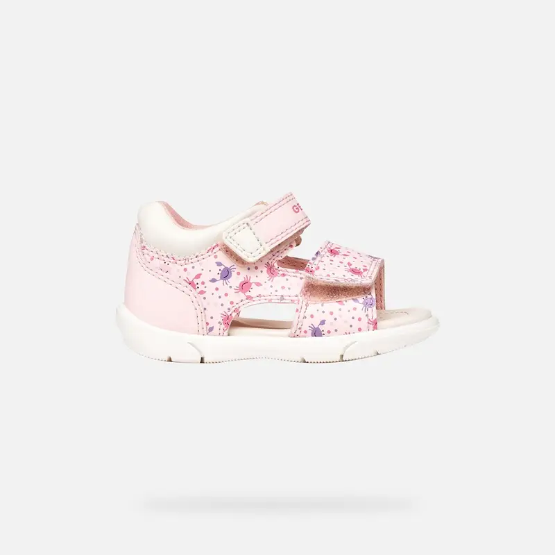 Scarpe Sandal Zapito Neonata Rosa Chiaro/bianco