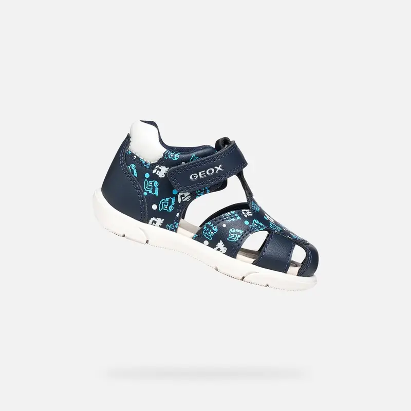 Scarpe Sandal Zapito Neonato Blu Navy Scuro/bianco miniatura 2