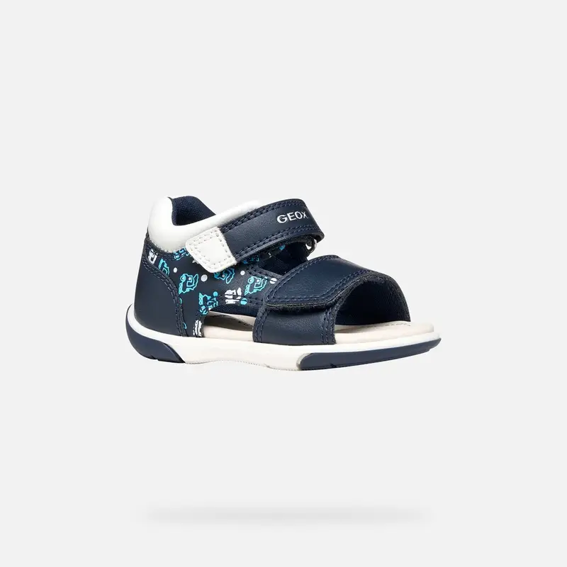 Scarpe Sandal Zapito Neonato Blu Navy Scuro/bianco miniatura 3