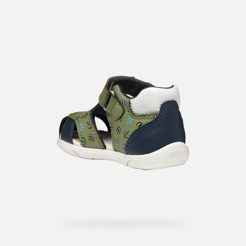 GEOX Scarpe Sandal Zapito Neonato Pistacchio/blu Navy miniatura 3