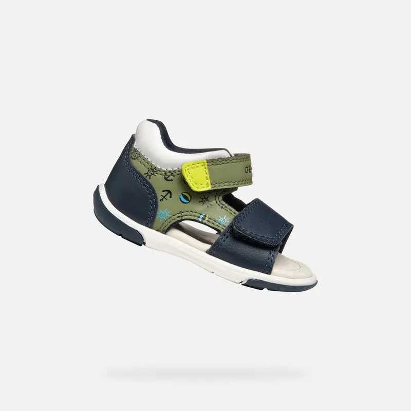Scarpe Sandal Zapito Neonato Pistacchio/blu Navy miniatura 2